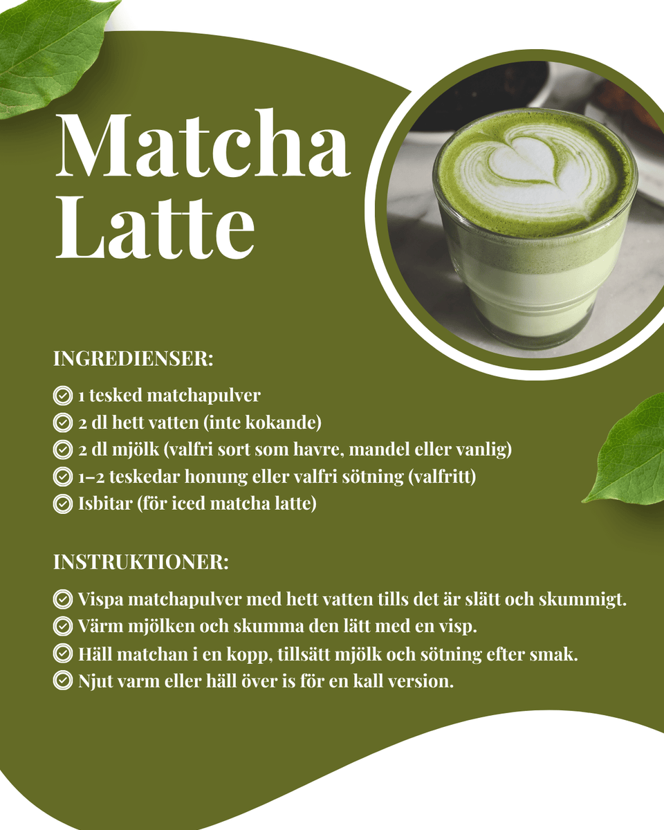 Matcha - Grönt tepulver
